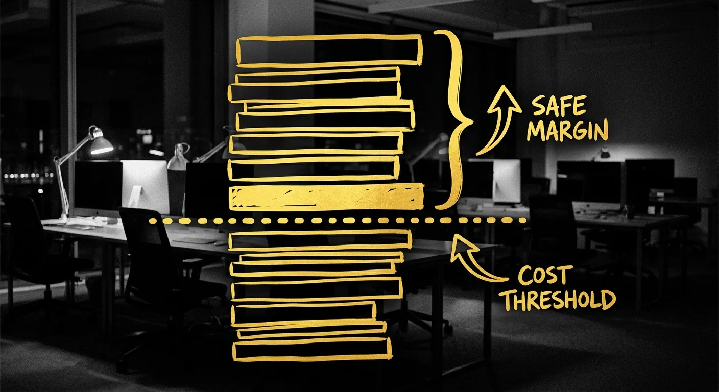 Amazon TACoS floor calculation showing cost inputs contribution margin and advertising spend threshold