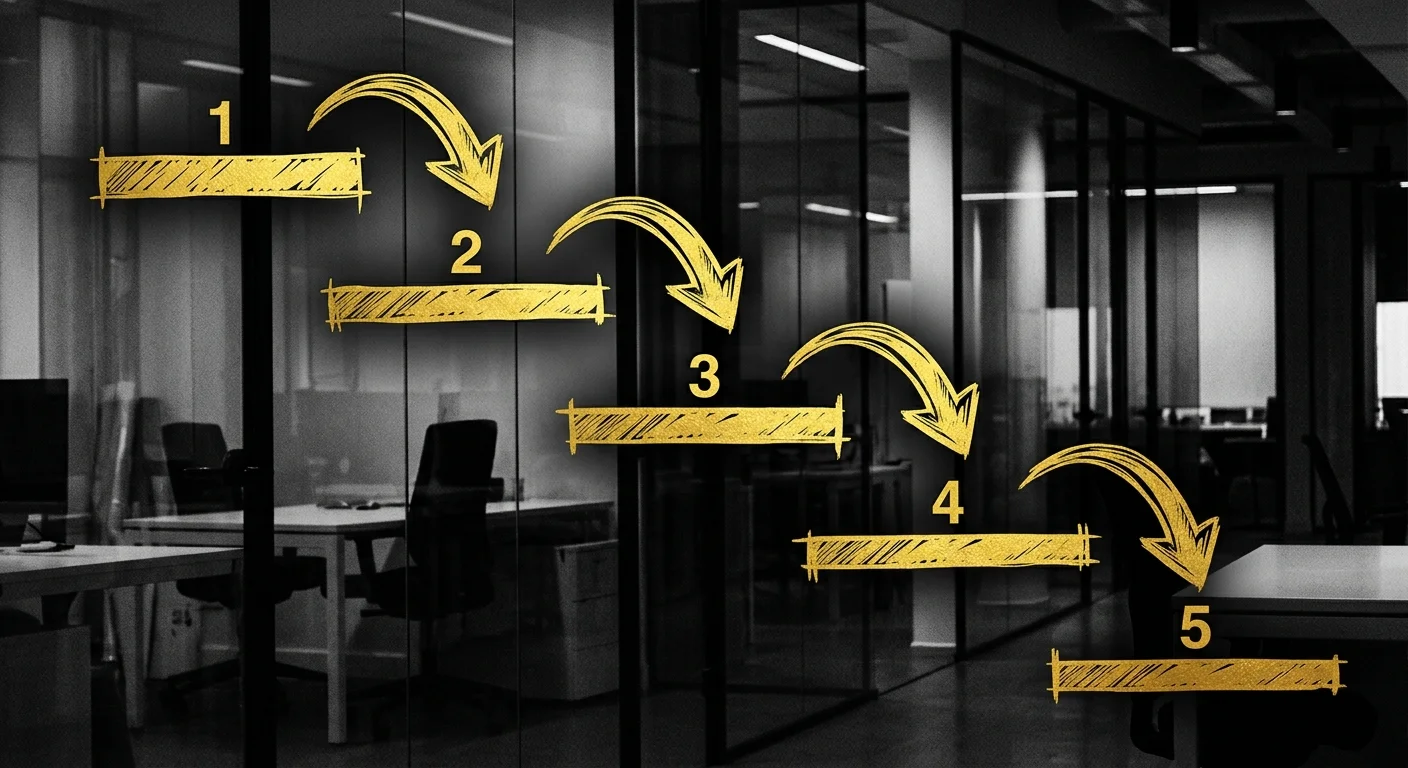 Amazon TACoS reduction five step execution framework showing sequential optimization process